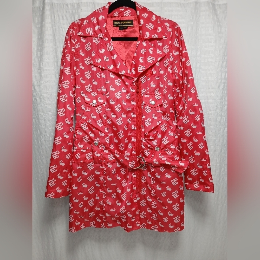 RocaWear 3/4 Full Side Zip, Drop Buckle Jacket. Size L